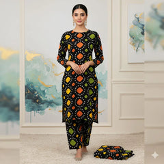 2 Pcs Unstitched Digital Print Suit J-0574