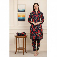 2 Pcs Unstitched Digital Print Suit J-027