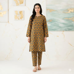 2 Pcs Unstitched Digital Print Suit J-046