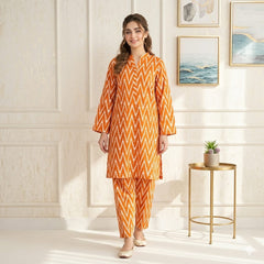 2 Pcs Unstitched Digital Print Suit J-040