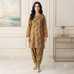 2 Pcs Unstitched Digital Print Suit J-0618