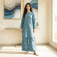 2 Pcs Unstitched Digital Print Suit J-0614