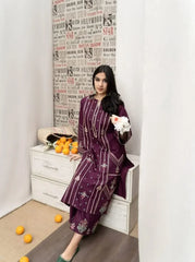 2pc Embroidery lawn  SE 608