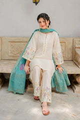 Eid special 3pc emb lawn ES 508