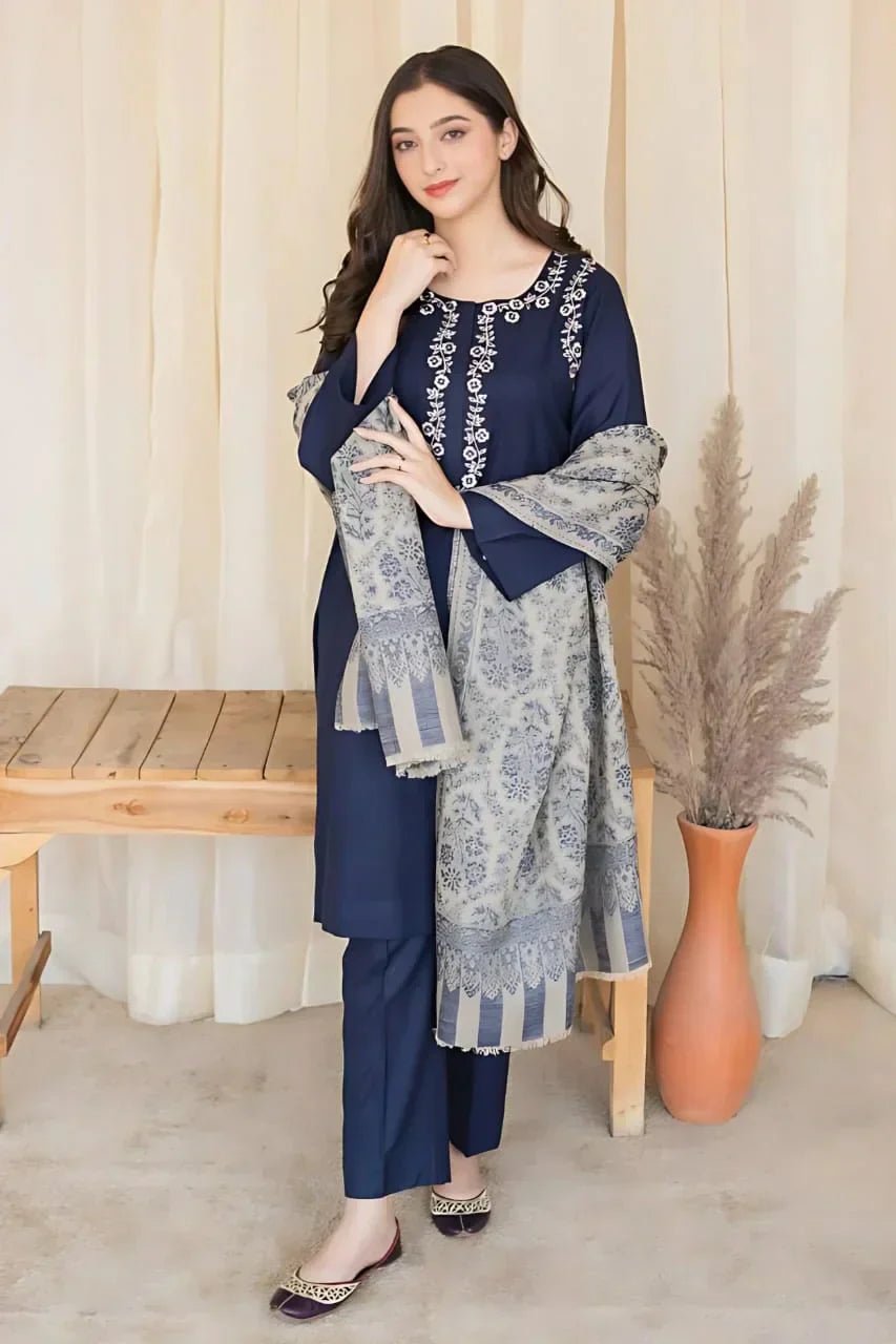 Eid special 3pc emb lawn ES 512