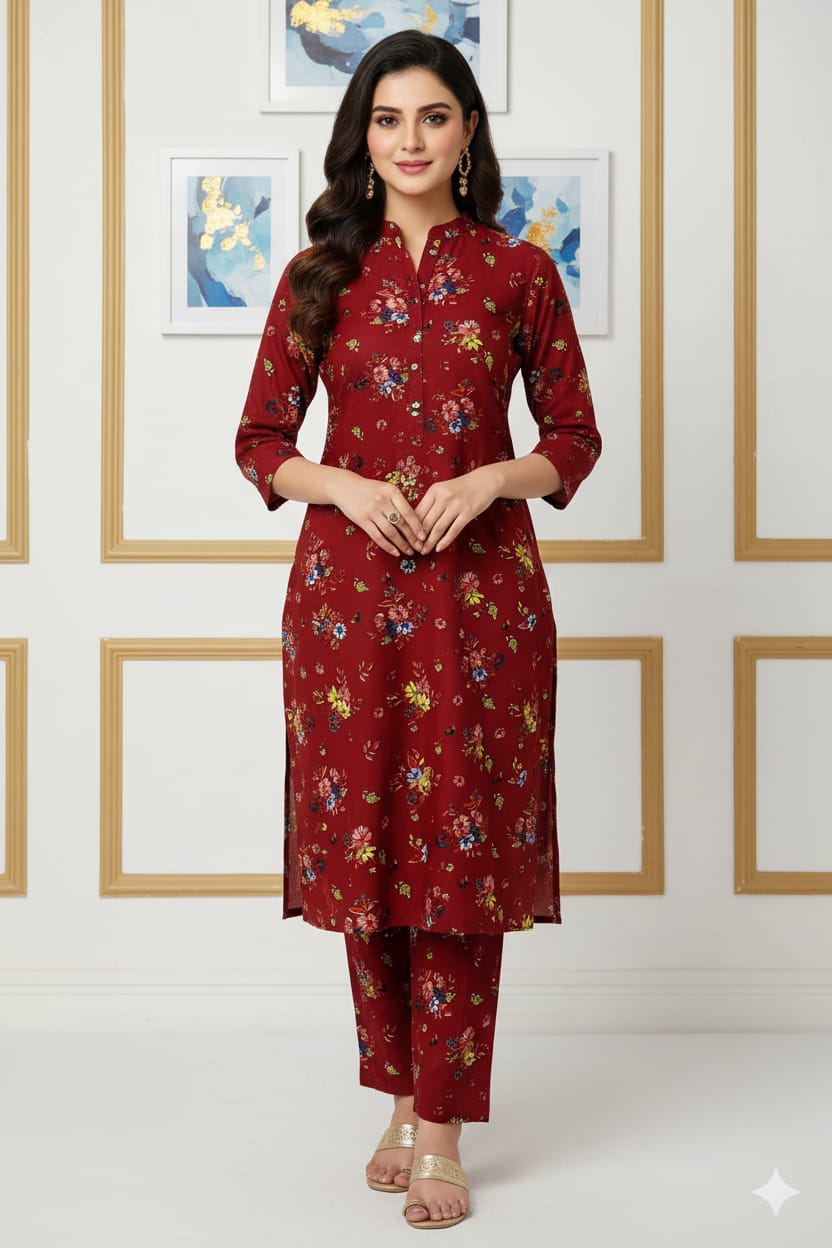 2 Pcs Unstitched Digital Print Suit J-0611