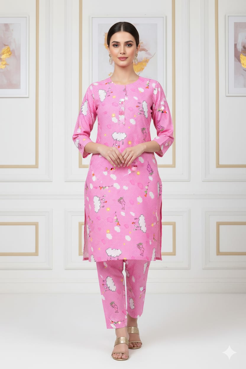 2 Pcs Unstitched Digital Print Suit J-0609