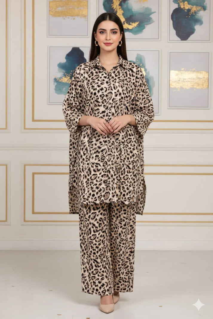2 Pcs Unstitched Digital Print Suit J-0575