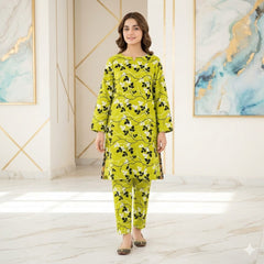 2 Pcs Unstitched Digital Print Suit J-1035