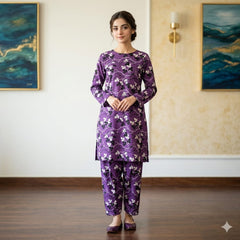 2 Pcs Unstitched Digital Print Suit J-034