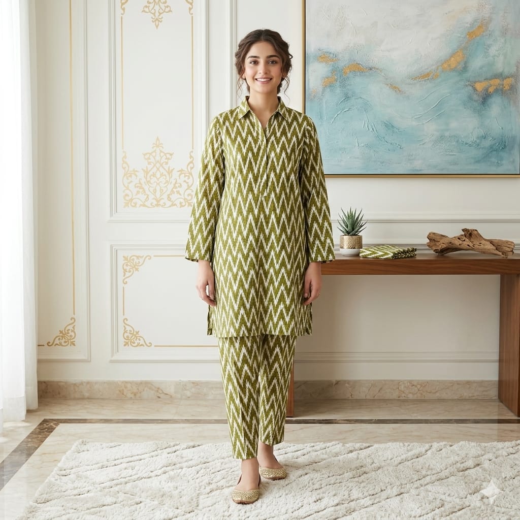 2 Pcs Unstitched Digital Print Suit J-041