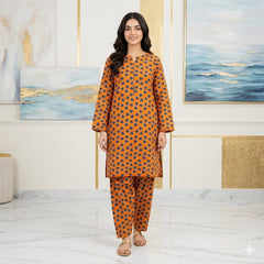 2 Pcs Unstitched Digital Print Suit J-038