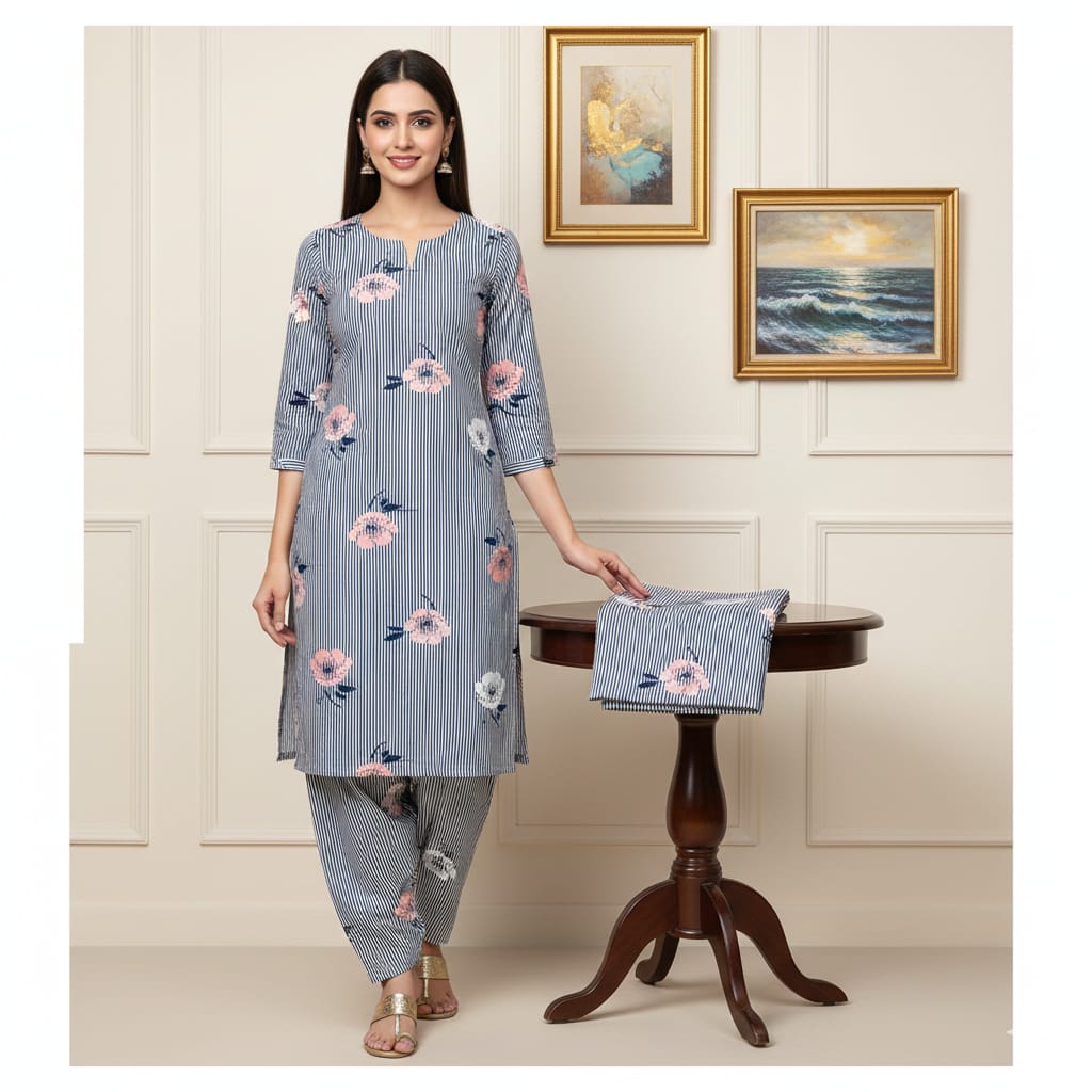 2 Pcs Unstitched Digital Print Suit J-030