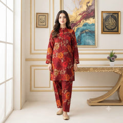 2 Pcs Unstitched Digital Print Suit J-0623